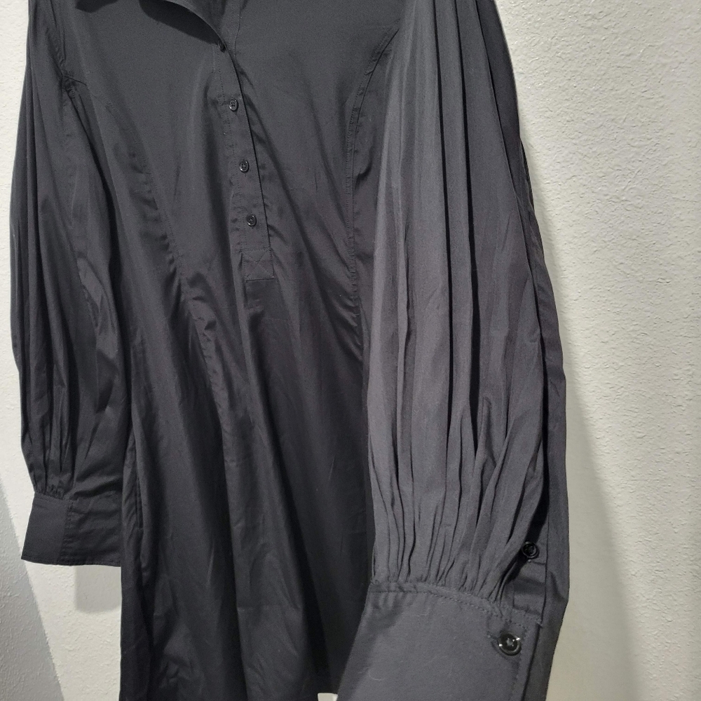 Madewell Long Sleeve Mini Shirtdress Poplin MV025 NWT Size 16 - Picture 6 of 8